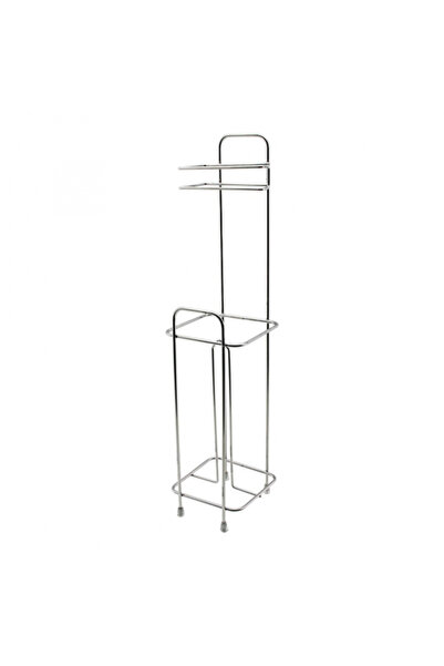 Go İthalat KARE METAL - ΘΗΚΗ ΧΑΡΤΙΟΥ WC ΜΕ ΑΝΤΑΛΛΑΚΤΙΚΟ ΧΡΩΜΙΟΥ (5381)