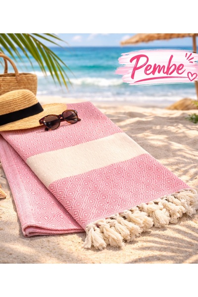 serelya Πετσέτα θαλάσσης Peshtemal 100% βαμβακερή με διαμαντένιο σχέδιο Τουρκ...