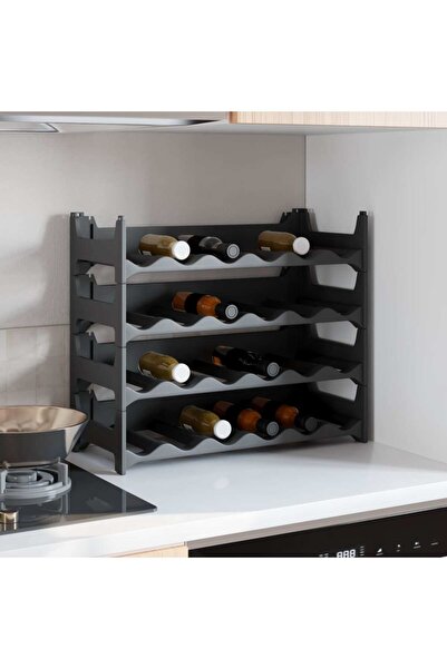 Concept Raft de sticle de vin, pentru 24 sticle, PP, stivuibil