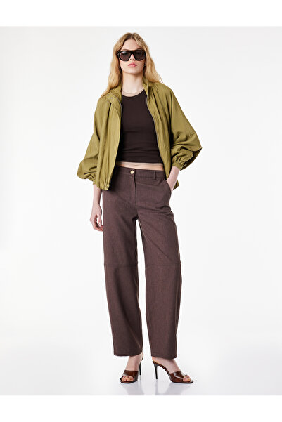 Koton Παντελόνι από ύφασμα Dobby Barrel Fit