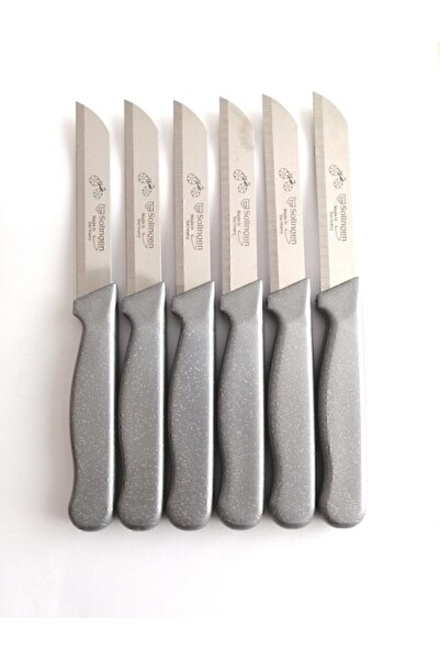 Solingen Meyve Ve Sebze Bıcagı Tırtıklı Simli Gri