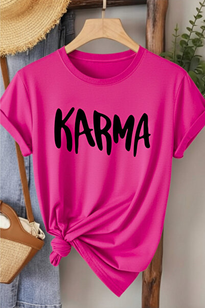 l'eivor Dámské bavlněné tričko s potiskem Karma