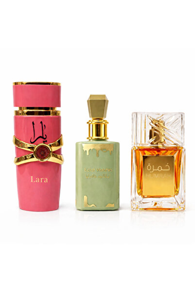 MANASIK Σετ 3 Αραβικών Αρωμάτων για Γυναίκες, Lara Candy, Eclat Pistachio, Hu...
