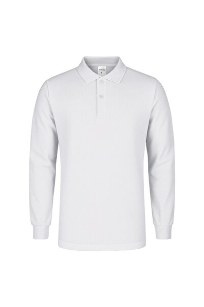 RELAXIA Tricou cu mânecă lungă și guler polo pentru bărbați