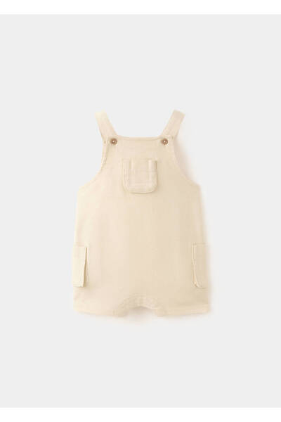 MANGO Baby Pamuklu kısa tulum