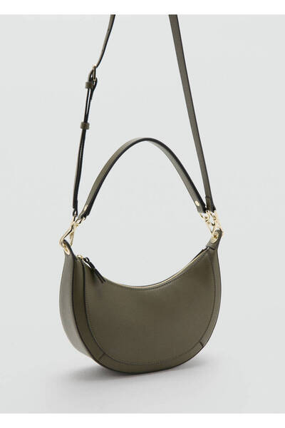 MANGO Woman Oval omuz çantası