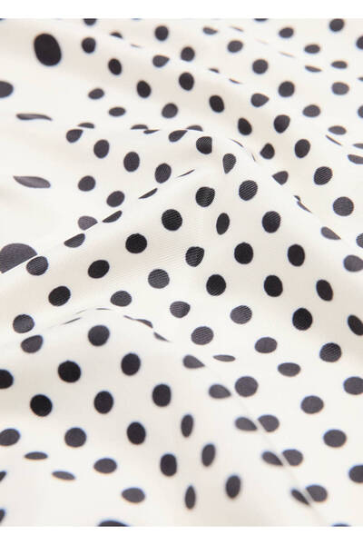 MANGO Woman Saten puantiyeli fular