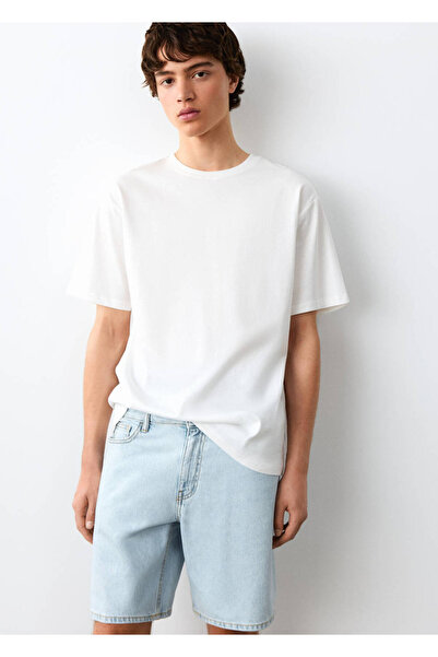 Mango Teen Denim bermuda şort