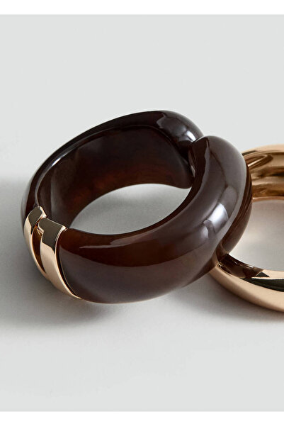 MANGO Woman Sert hacimli bilezik