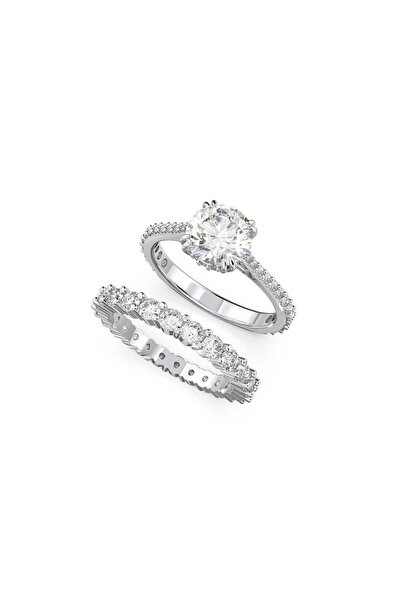 Swarovski Constella Silberfarbene Ringen Set 5649215/cfg