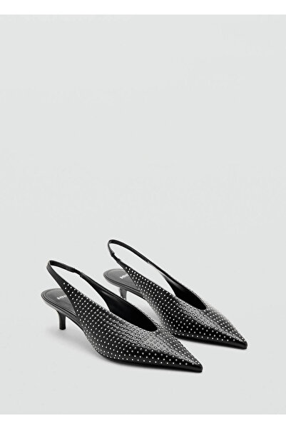 MANGO Woman Strass taşlı topuklu ayakkabı