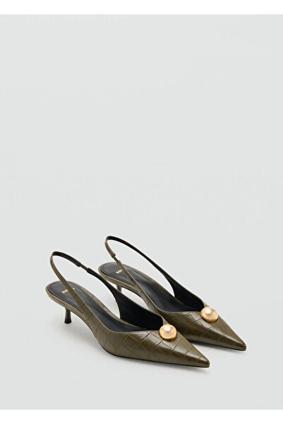 MANGO Woman Timsah derisi görünümlü deri ayakkabı