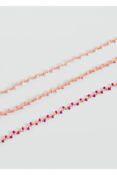 Mango Teen Multi-strand beaded necklace
