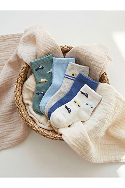 LC Waikiki I Car Embroidered Baby Boy Socks 5-Piece Set from Freezen Store