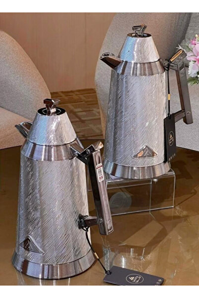 LALOZA طقم من 2 قطعة: ترمس شاي وقهوة سعة 1 لتر لكل منهما |   قارورة معزولة فا...
