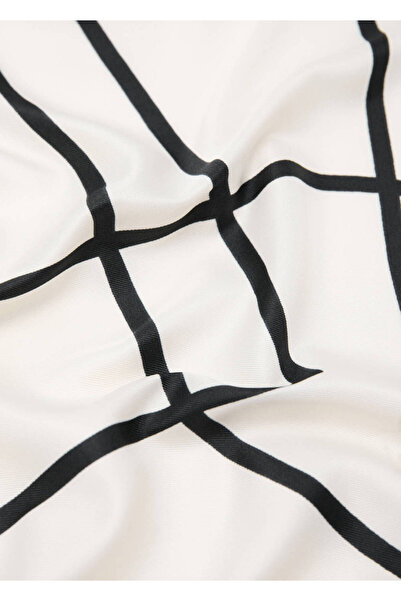 MANGO Woman Geometrik desenli fular