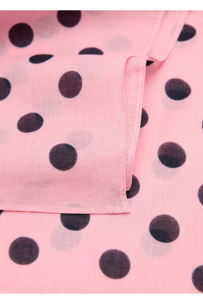 MANGO Woman Puantiye desenli fular