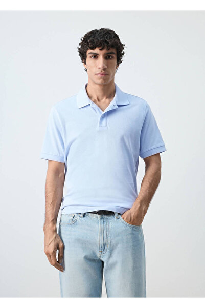 MANGO Man Regular kesim pamuklu pike polo gömlek