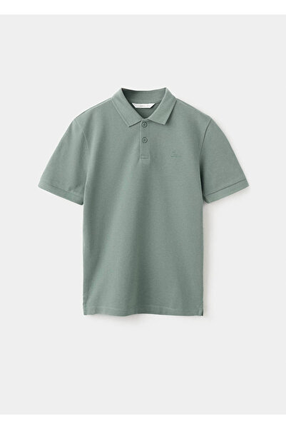 MANGO Kids Pamuklu polo gömlek