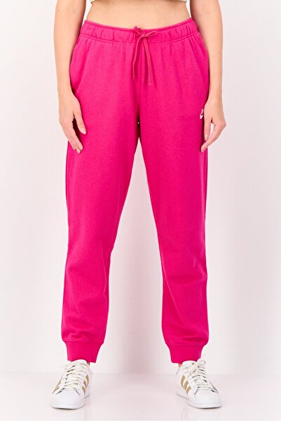 Nike Women Standard Fit Embroidered Logo Outdoor Sweatpants, Fuchsia