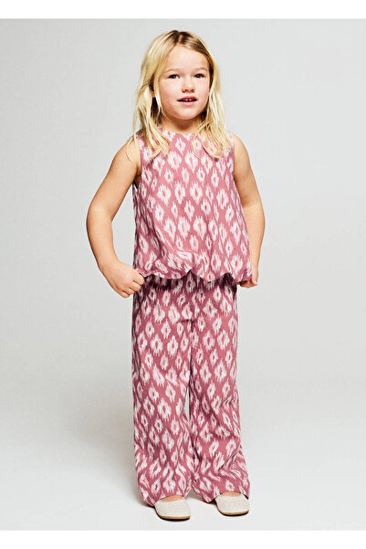 MANGO Baby Desenli koton pantolon
