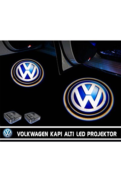 FEMEX Volkswagen Araçlar Için Pilli Yapıştırmalı Kapı Altı Led Logo-