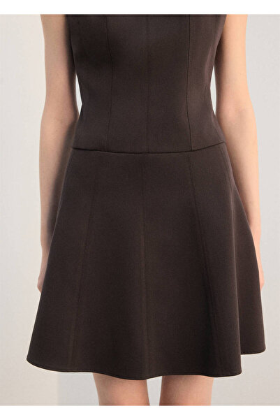 MANGO Woman Stitched A-Line Skirt