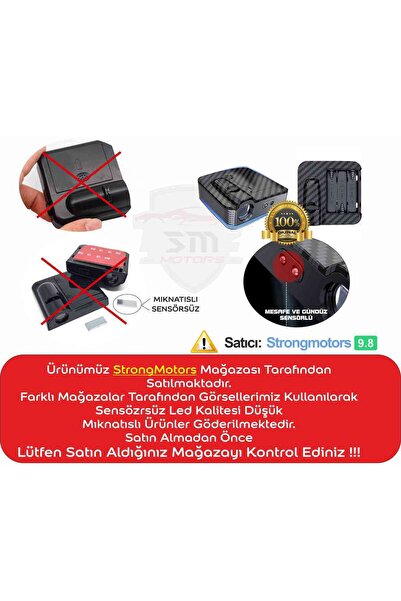 FEMEX Seat Araçlar Için Pilli Yapıştırmalı Kapı Altı Led Logo