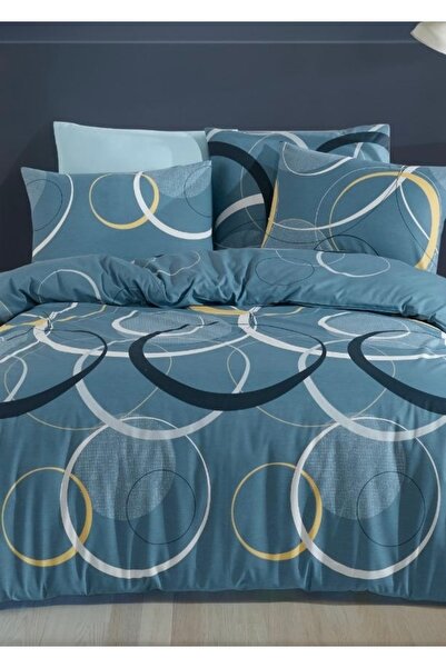 NazeninHome Σετ Παπλωματοθήκη Ranforce 100% Βαμβακερό Διπλό Παπλωματοθήκη Wav...