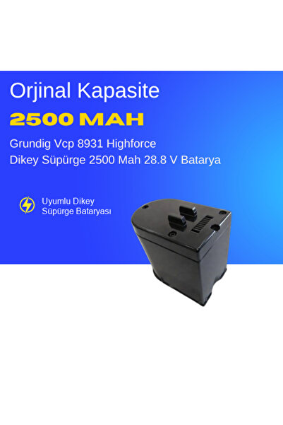 ümit maker Grundig Vcp 8931 Highforce Dikey Süpürge 2500 Mah 28.8 V Batarya –...
