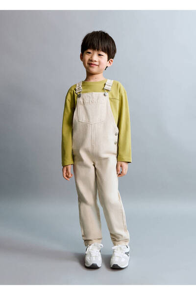 MANGO Baby Uzun pamuklu tulum