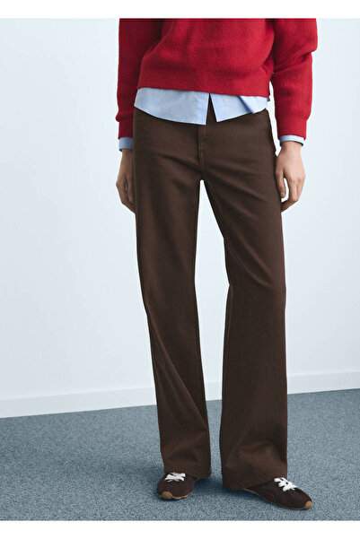 MANGO Woman Danila wide leg yüksek belli jean