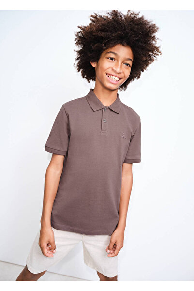 MANGO Kids Pamuklu polo gömlek