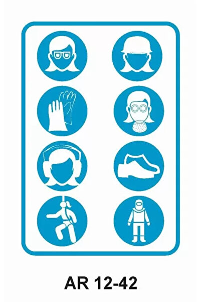 Outdoor One Protective Material Symbols Women Figure Work Safety Warning Sign...