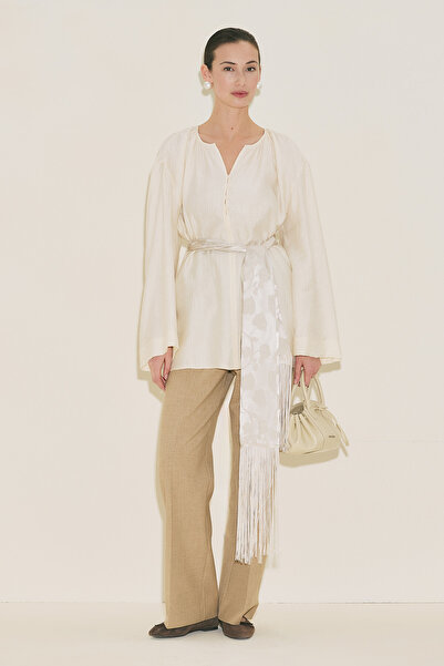 Manuka Textured Drapey Tunic İnci̇