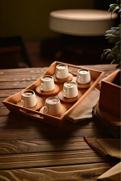 Bambum طقم فناجين قهوة عثماني - لـ 6 أشخاص، تصميم بسيط