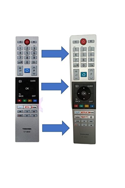 Toshiba Ct-8543 Led Lcd Tv Kumandası Orjinal Üründür