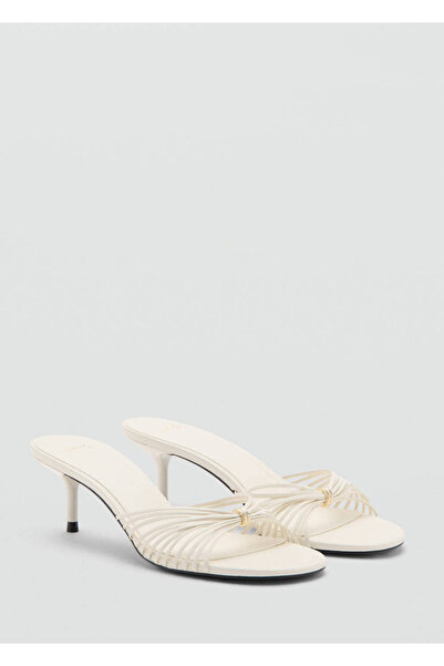 MANGO Woman Bantlı topuklu sandalet