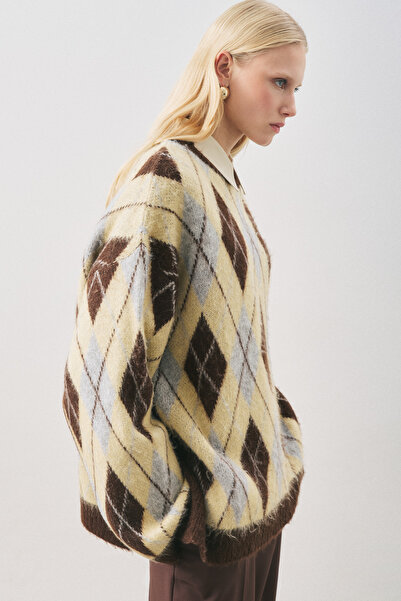 Manuka ΠΛΕΚΤΟ ΠΟΥΛΟΝΤΙΚΟ ΠΟΥΛΟΝΤΙΚΟ ΜΠΛΕ ΜΕ ΣΧΕΔΙΟ ΜΠΑΚΛΑΒΑ