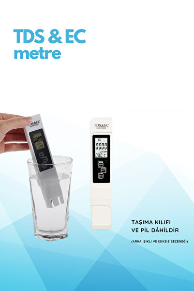 Novasmart TDS & EC Su Ölçer | Tds metre - Dijital Su Kalite Test Cihazı | Hid...