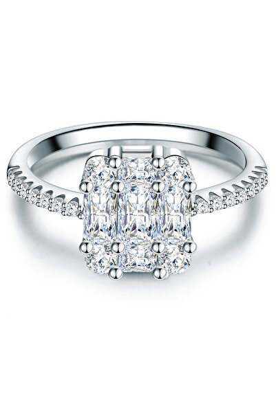 Trilani Silberring Ring Sterling Silber Zirkonia weiß