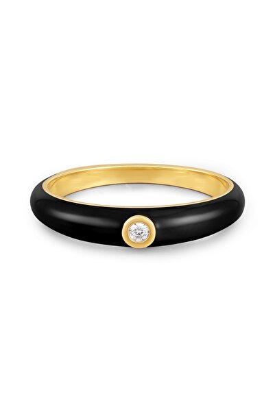 Glanzstücke München Silberring Ring Sterling Silber gelbgold Zirkonia weiß Em...