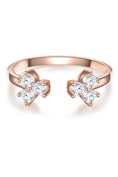 Glanzstücke München Silberring Ring Sterling Silber roségold Zirkonia weiß