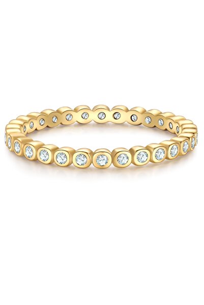 Glanzstücke München Silberring Ring Sterling Silber gelbgold Zirkonia weiß