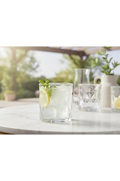 La Mediterranea Set 6 Pahare din Sticlă LUSAN, 350 ml -