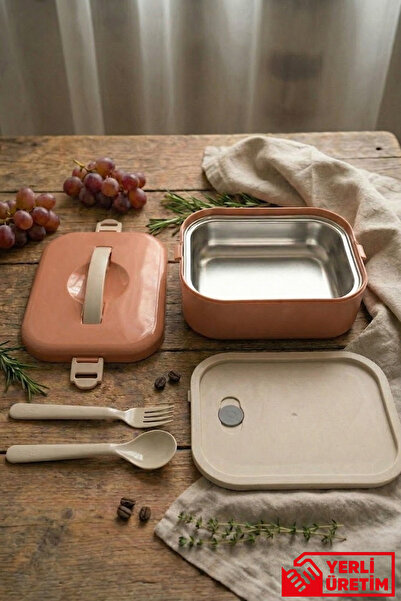 GUGGA Lunchee - Düz Çelik Kaseli Sızdırmaz Vakum Kapaklı Yemek Kabı Lunchbox ...