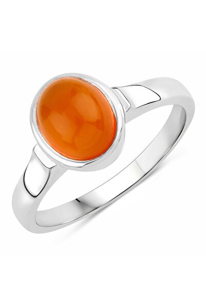 Rafaela Donata Edelsteinring Ring Sterling Silber Karneol orange-rot