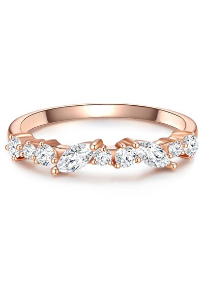 Glanzstücke München Silberring Ring Sterling Silber roségold Zirkonia weiß