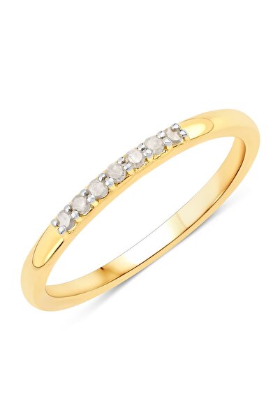 Rafaela Donata Edelsteinring Ring Sterling Silber gelbvergoldet Diamant weiß