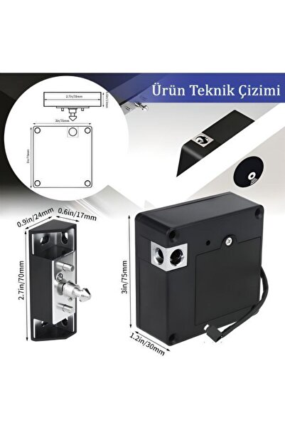 almital mobilya aksesuarları furniture accessories Rokku Elektronik Kartlı Gi...
